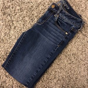 💜Dark Wash Skinny Jeans American Eagle